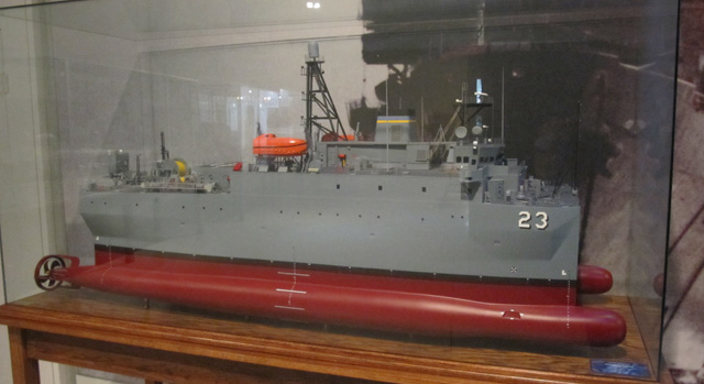 Überwachungsschiff USS Impeccable in der Cold War Gallery