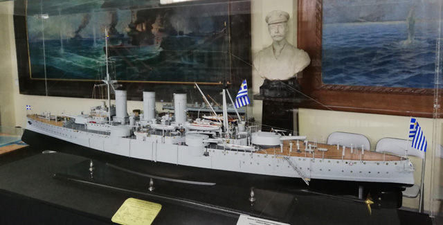 Griechisches Schifffahrtsmuseum in Piräus: Panzerkreuzer Georgios Averoff