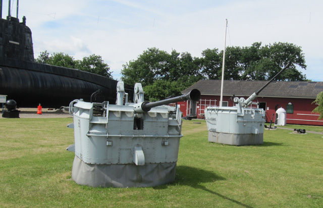 4 cm-Bofors-Flak im Springeren - Maritimt Oplevelsescenter