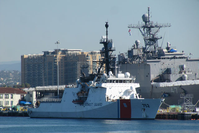 Hochseepatrouillenschiff USCGC Stratton in San Diego