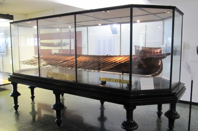 Venezianische Trireme aus dem 16. Jahrhundert im Museo storico navale
