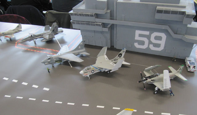 Modellbauausstellung des PMC Südpfalz: Flugzeugträger USS Forrestal