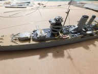 Schwerer Kreuzer HMS York Vorderdeck vor Fertigstellung der Bemalung