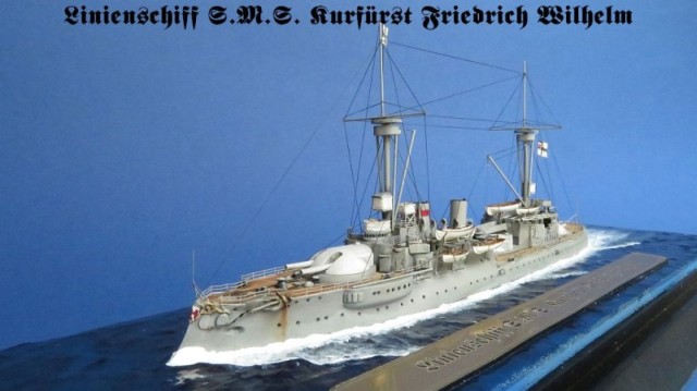 Schlachtschiff SMS Kurfürst Friedrich Wilhelm (1/700)