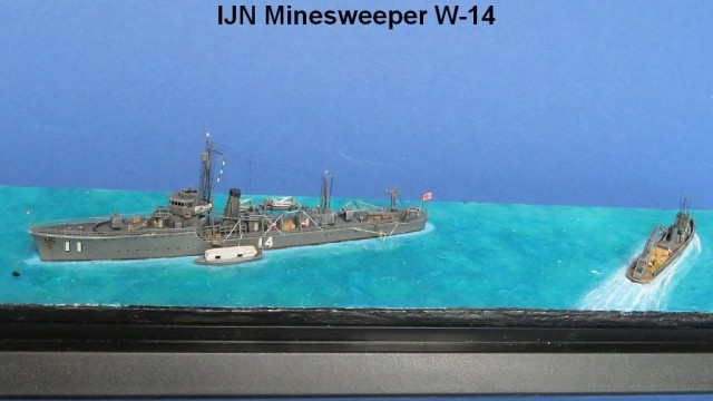 Minensucher W-14 und Flugzeugrettungsschiff (1/700)