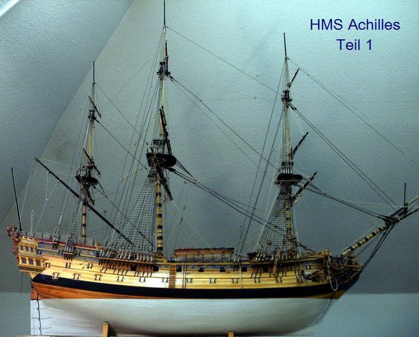 Linienschiff HMS Achilles 1757 in 1/48 von Dr. Volker Wendt