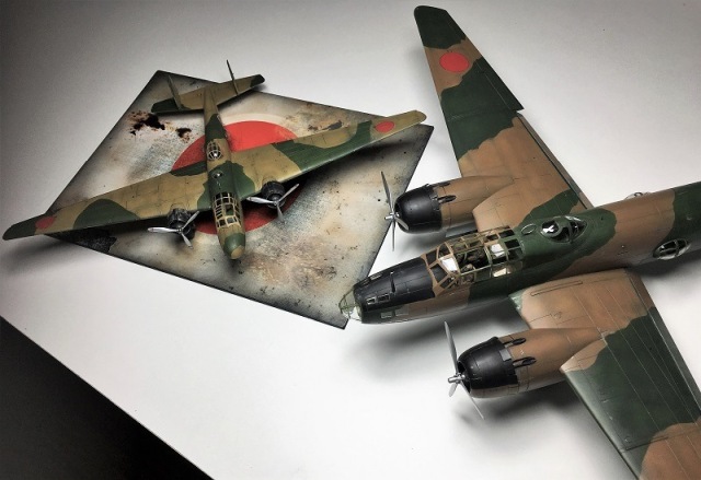 Bomber Mitsubishi G3M2 (1/72) und G4M1 (1/48)