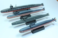 U-Boote der Typen 093 und 094 sowie der Ohio- und Le Redoutable-Klasse (1/700)