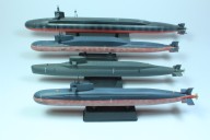 U-Boote der Typen 093 und 094 sowie der Ohio- und Le Redoutable-Klasse (1/700)