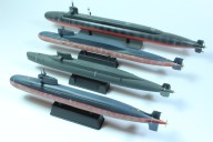 U-Boote der Typen 093 und 094 sowie der Ohio- und Le Redoutable-Klasse (1/700)