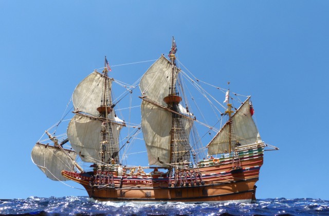 Galeone Mayflower II (1/72, Foto Atelier Ole Hill)