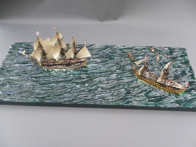 HMS Neptune schleppt HMS Victory(1/288)