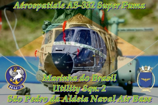 Brasilianischer Marinehubschrauber Aerospatiale AS.332 Super Puma (1/72)