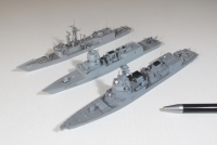Zerstörer Asahi sowie Fregatten KNM Fridtjof Nansen und USS Reuben James (1/700)