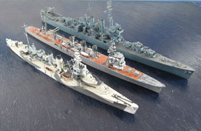 ORP Dragon, Abukuma und USS Helena