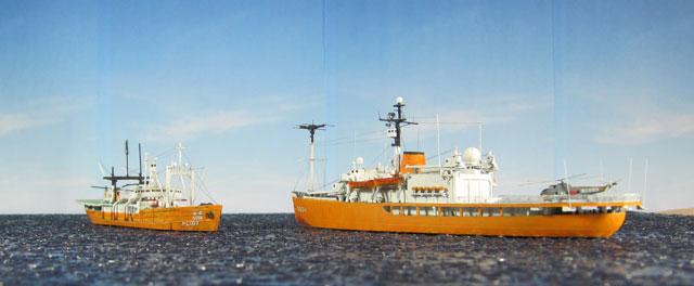 Polarforschungsschiffe Soya und Fuji