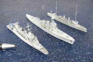 Korvette Hanit, Leichter Kreuzer Ning Hai und Torpedokreuzer Uruguay (1/700)