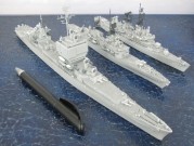 Lenkwaffenkreuzer USS Long Beach und USS Wainwright, Lenkwaffenzerstörer USS Preble (1/700)