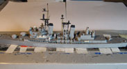 USS Preble im Bau. Neue Plattform an der Brücke und neue Torpedorohre