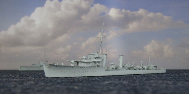 Britischer Flottillenführer HMS Scott (1/700)