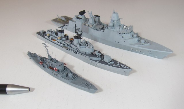 Korvette Triton sowie Fregatten Peder Skram und Niels Juel (1/700)