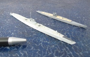 Minenleger-U-Boote USS Argonaut und I-21 (1/700)