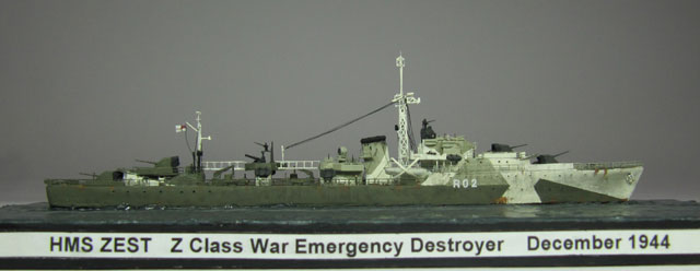 Zerstörer HMS Zest