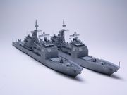 USS Lake Champlain CG-57 und USS Port Royal CG-73 in 1/700 von Matthias Pohl