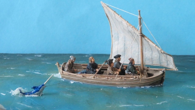 Mittelalterliches Boot (1/72)