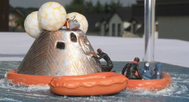 Sea King bei Bergung der Apollo 11 Astronauten