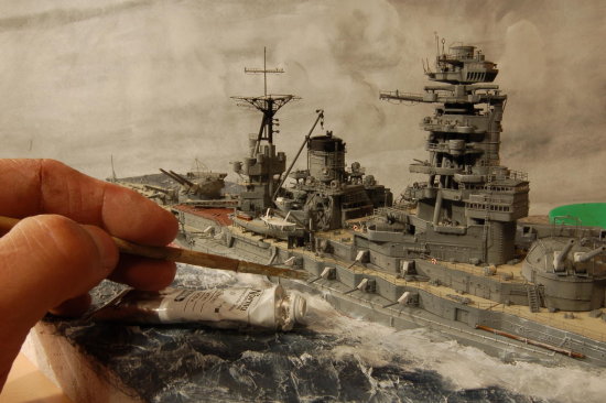 Japanisches Schlachtschiff NAGATO in 1/350 von Rainer Michalek