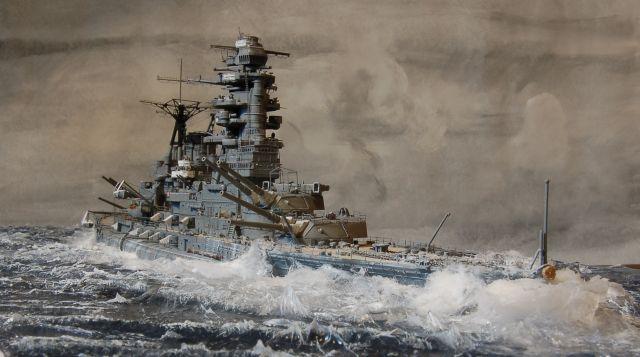 Japanisches Schlachtschiff NAGATO in 1/350 von Rainer Michalek