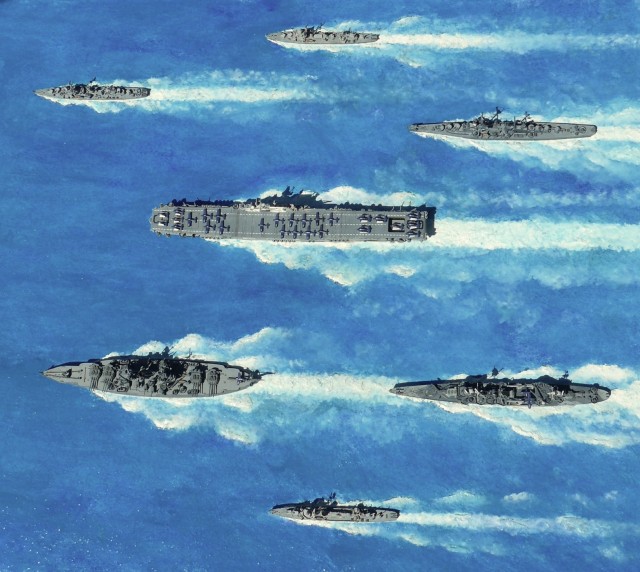 Heading for the Gilberts (1/700)