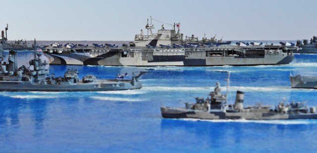 Zerstörer Morris, Schlachtschiff Idaho und Flugzeugträger Enterprise (1/700)