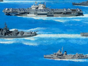 Zerstörer Morris, Schlachtschiff Idaho und Flugzeugträger Enterprise (1/700)