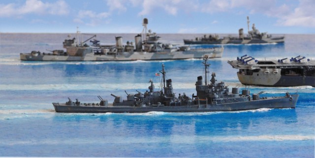 Leichter Kreuzer Oakland, Flugzeugträger Enterprise, Schwerer Kreuzer San Francisco und Zerstörer Morris (1/700)