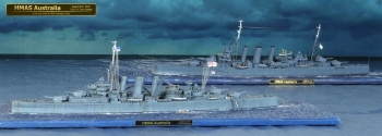 Schwere Kreuzer HMAS Australia und HMAS Canberra (1/700)