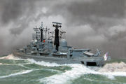 Zerstörer HMS York in 1/700 von Vasilij Ratej