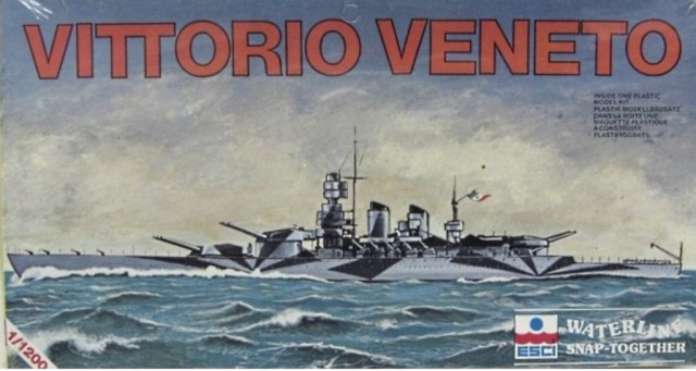 Deckelbild Schlachtschiff Vittorio Veneto von Esci