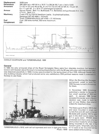 Das norwegische Küstenpanzerschiff Tordenskjold