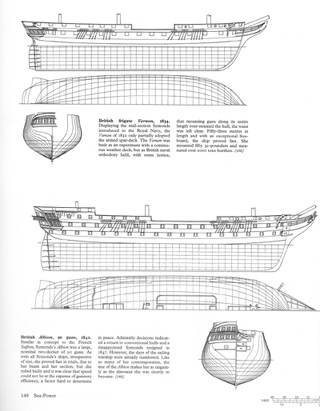 Die britische Fregatte HMS Venom und das britische Linienschiff HMS Albion