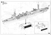 Aoshima: Nagara 1/350, Bauanleitung