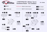 FlyHawk: IJN 203mm Gun Turret Insulation Panels 1/350
