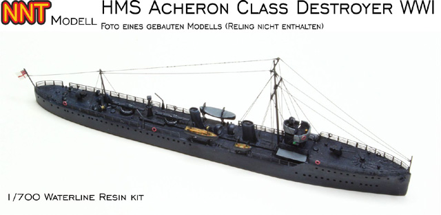 Deckelbild Baustatz Zerstörer der Acheron-Klasse (1/700)