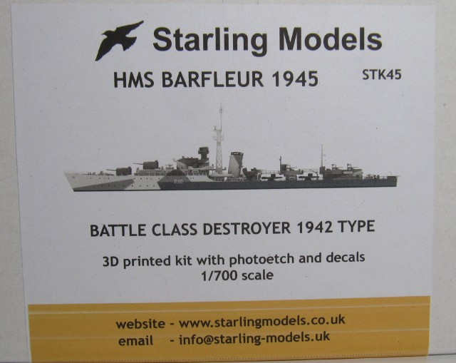 Zerstörer HMS Barfleur Deckelbild