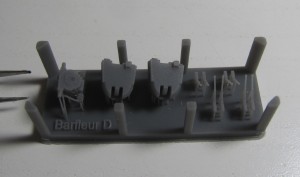 Zerstörer HMS Barfleur Kleinteile