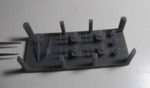 Zerstörer HMS Barfleur Kleinteile