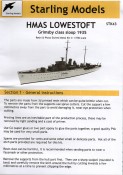 Sloop HMS Lowestoft Anleitung
