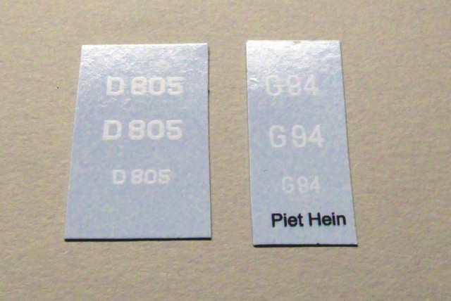 Fregatte Hr. Ms. Piet Hein Abziehbilder