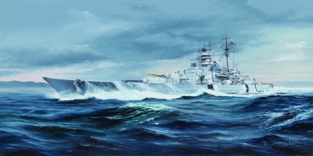 Schlachtschiff Bismarck Deckelbild